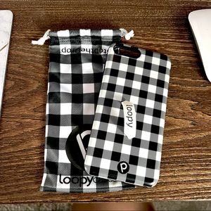 Loopy Original iPhone 6/7/8 PLUS Phone Case Black & White Plaid